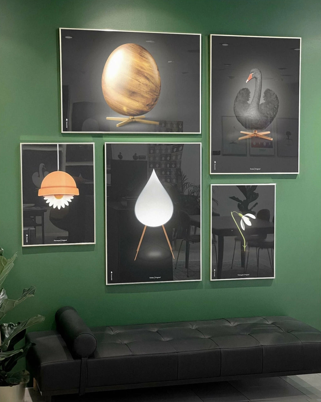 Brainchild Egg Cross-Format Poster Without Frame A5, Black