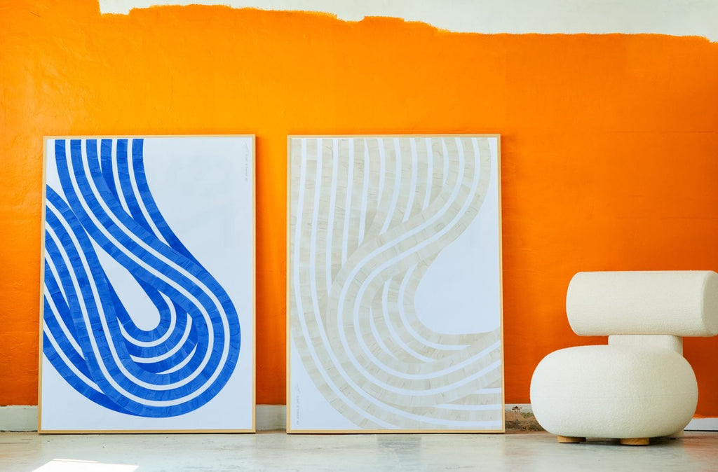 Paper Collective Entropy Blue 02 Poster, 30x40 Cm