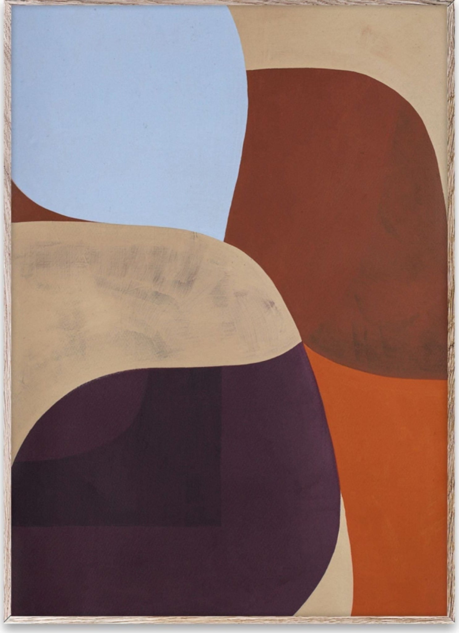 Paper Collective Painted Shapes 02 Poster, 30x40 Cm