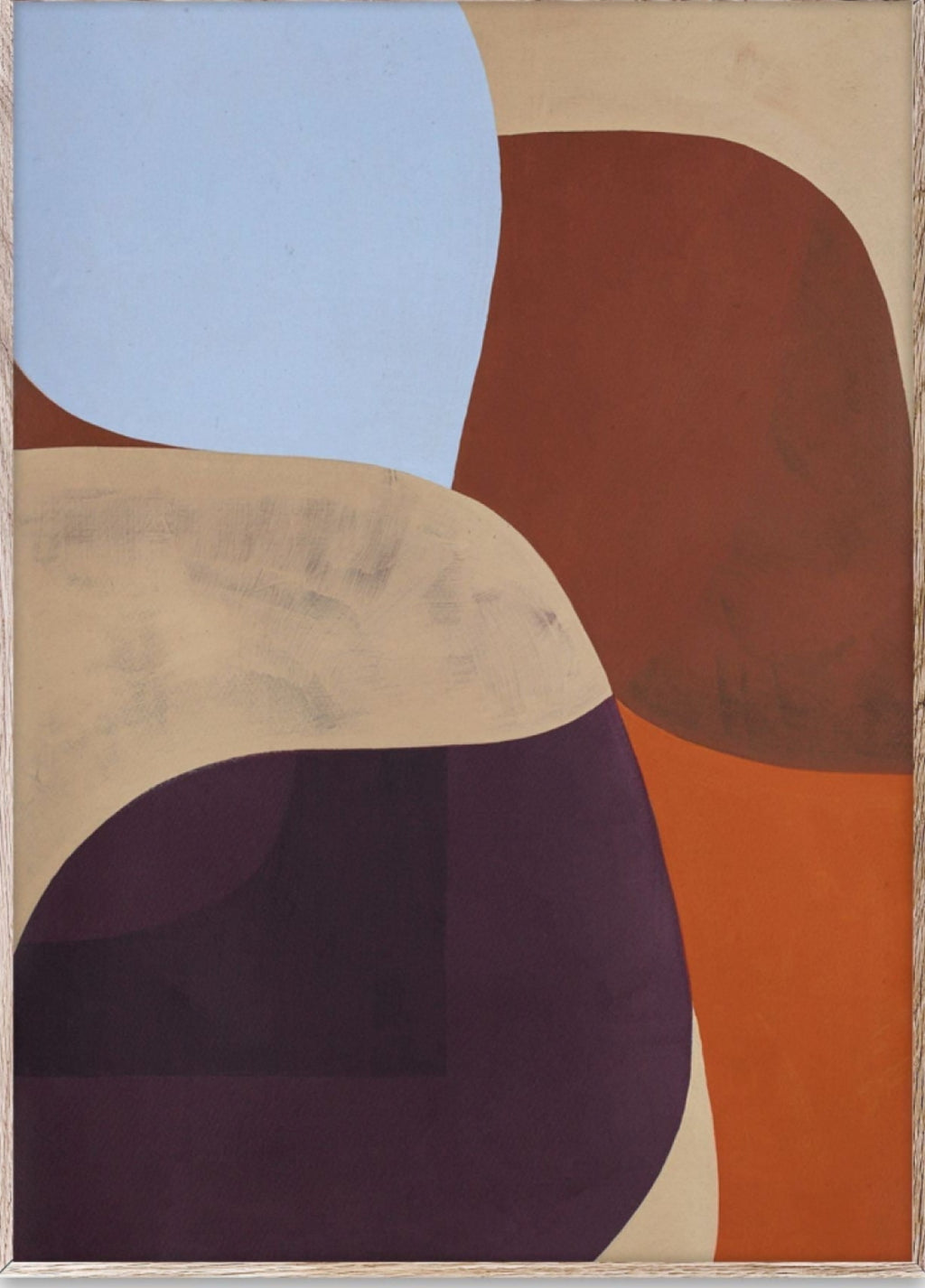 Paper Collective Painted Shapes 02 Poster, 30 X40 Cm