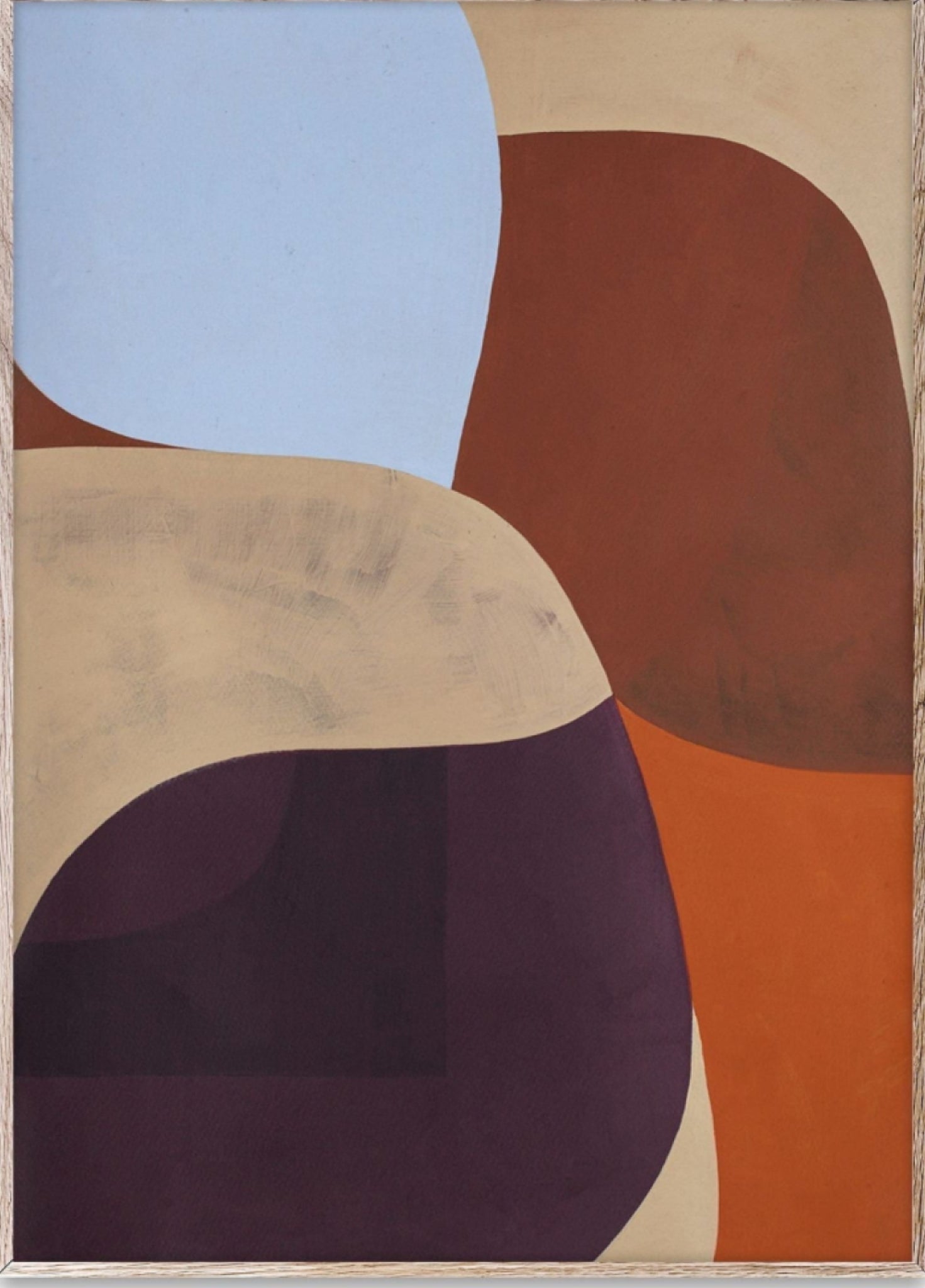 Paper Collective Painted Shapes 02 Poster, 30 X40 Cm