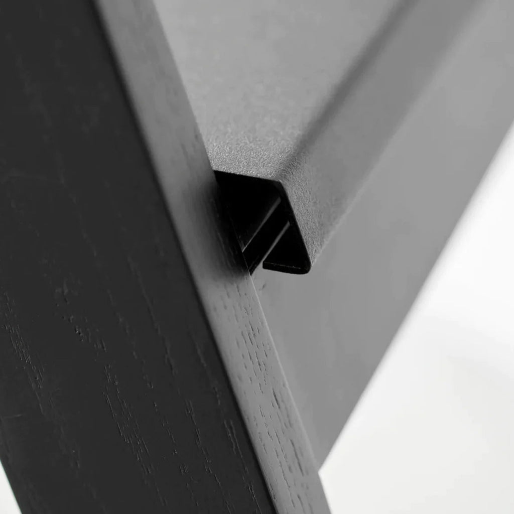 Gejst Reech Folding Stepladder - Black, Wall-mountable Compact Ladder