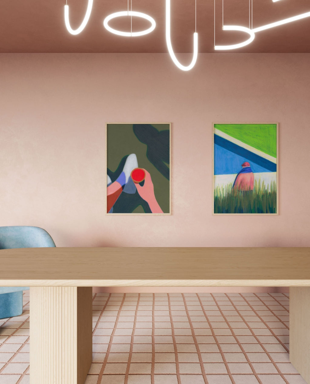 Paper Collective Les Vacances 01 Poster, 30x40 Cm