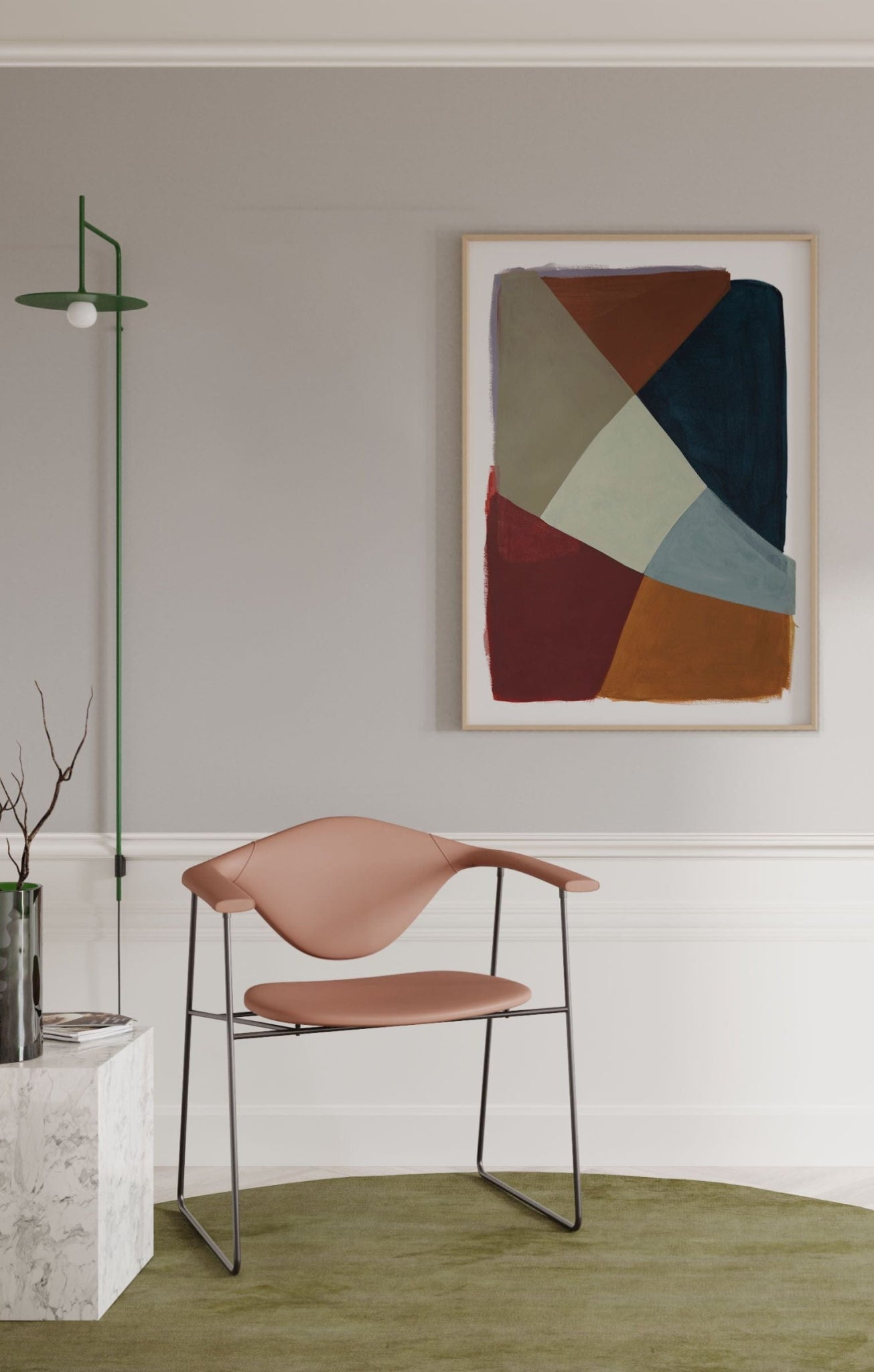 Paper Collective Painted Shapes 03 Poster, 30x40 Cm