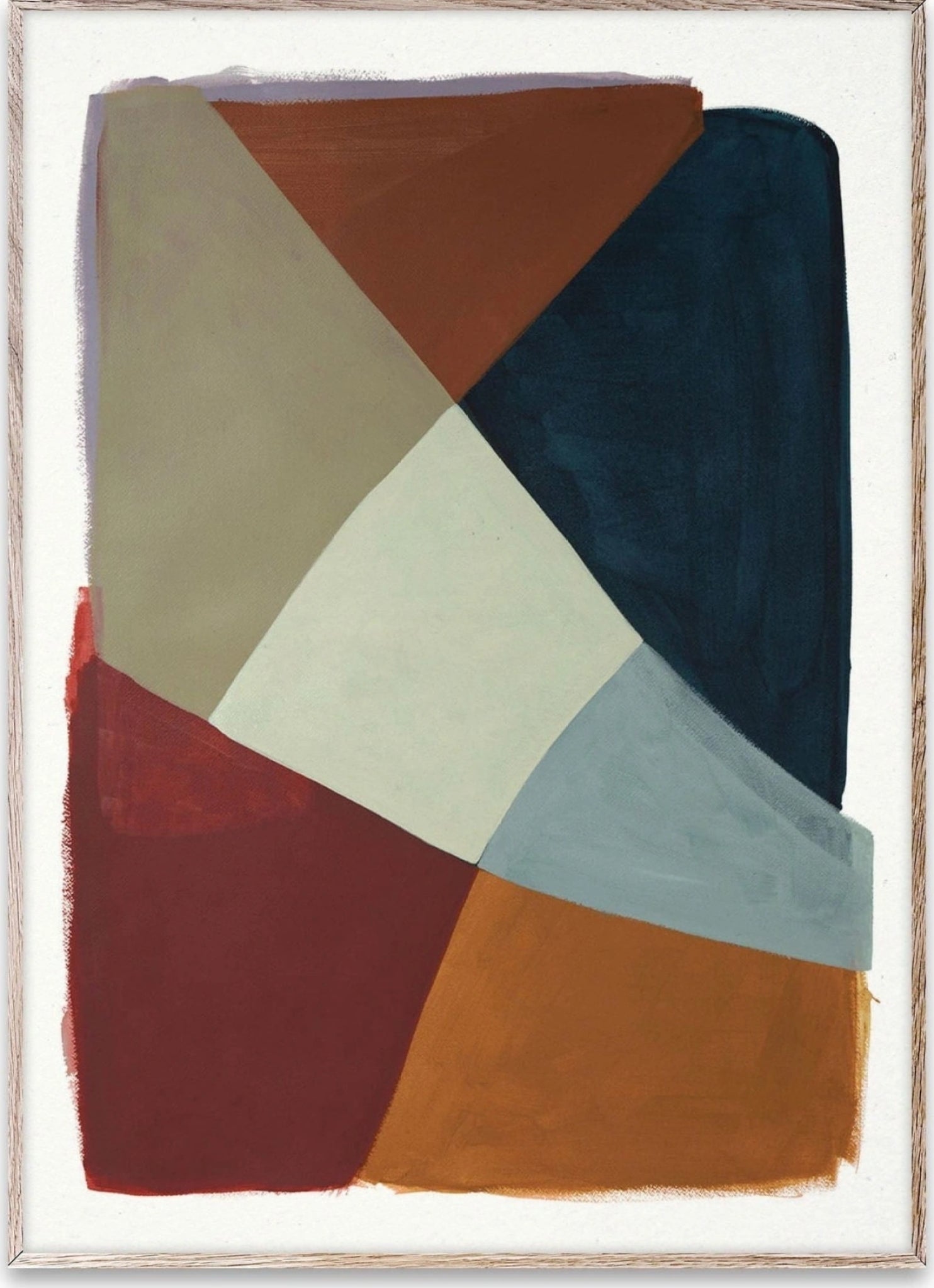 Paper Collective Painted Shapes 03 Poster, 50x70 Cm