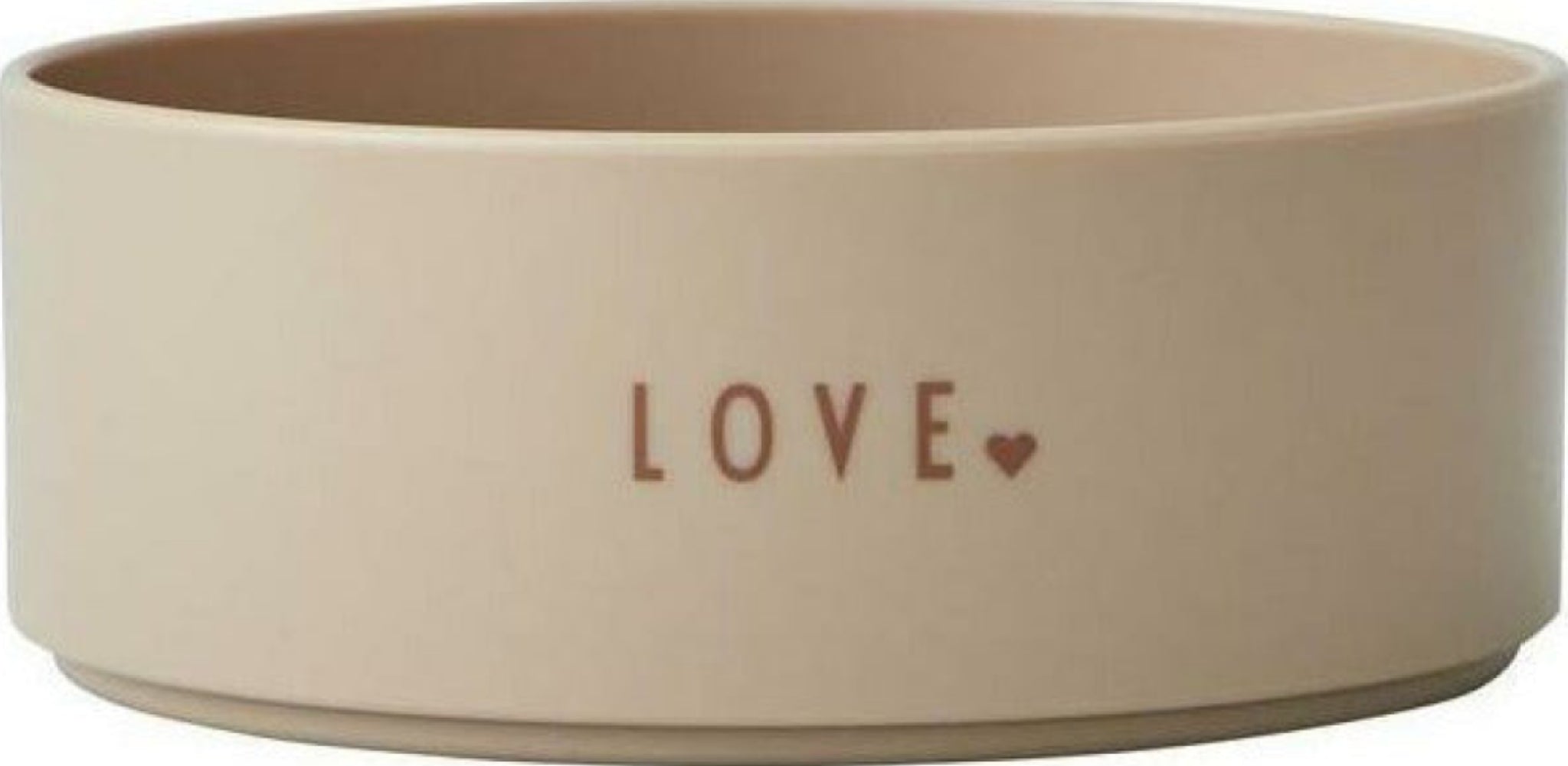 Design Letters Mini Favorite Bowl Tritan Beige, Love