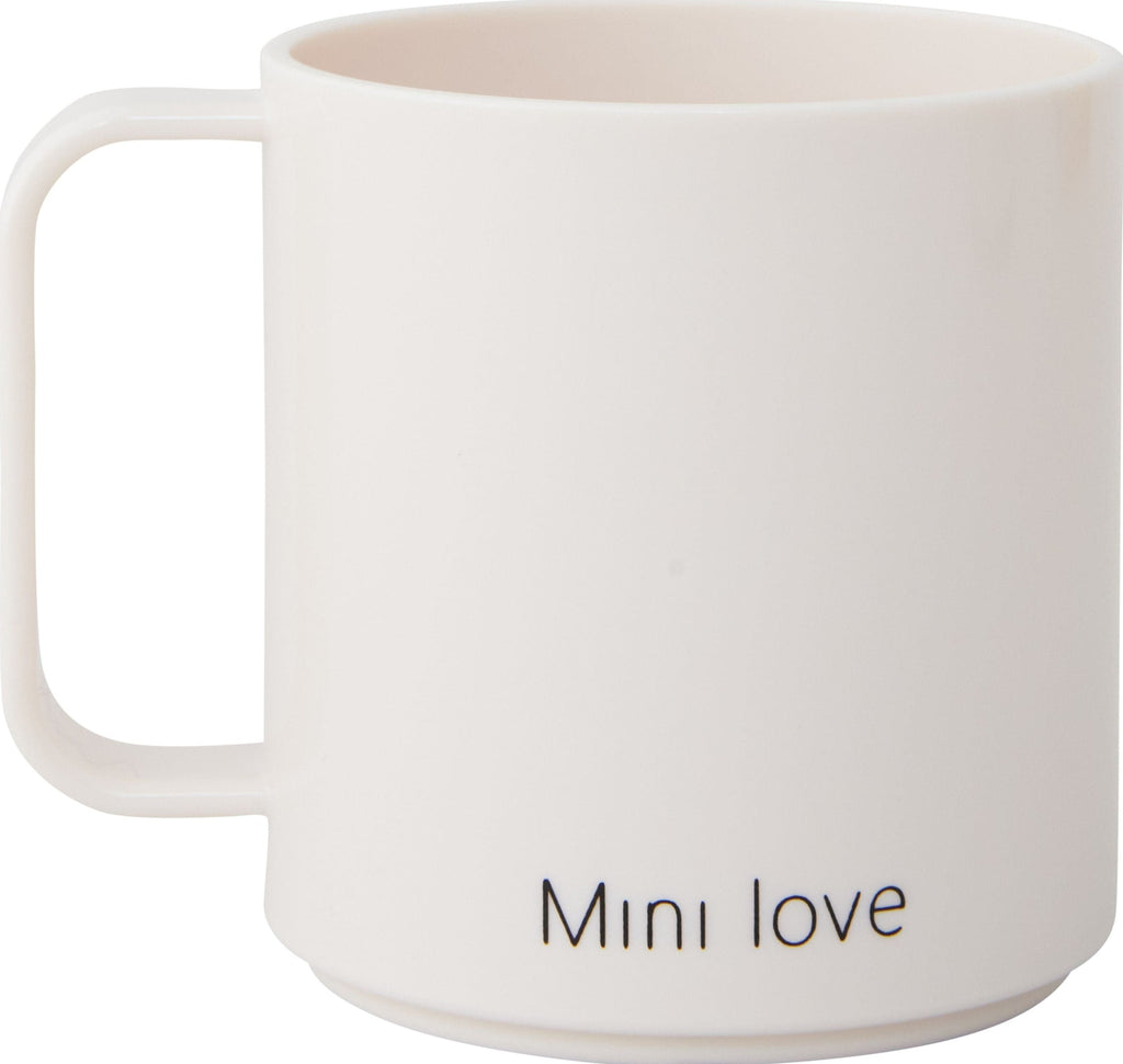 Design Letters Mini Love Mug with handle, beige
