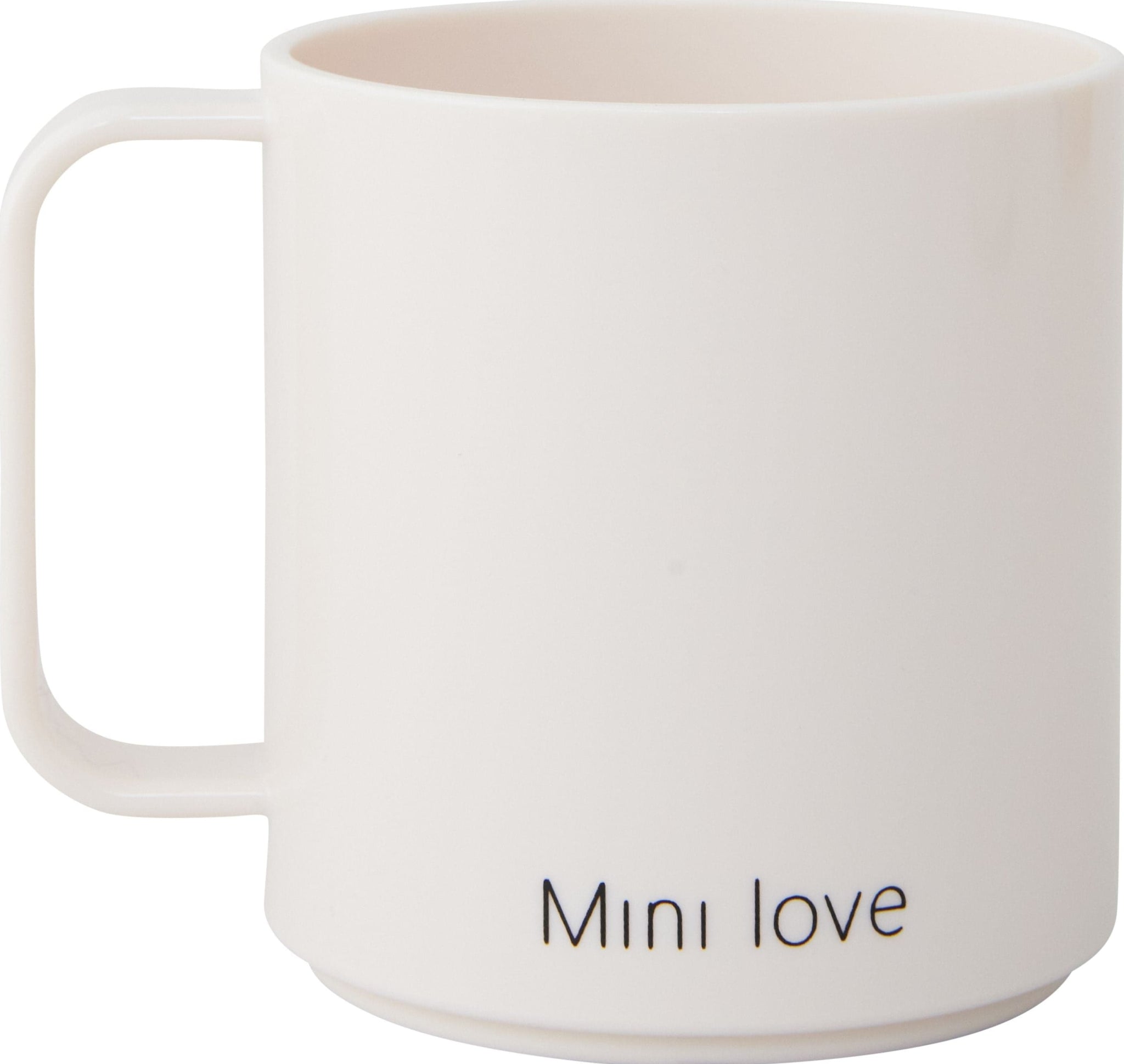 Design Letters Mini Love Mug with handle, beige