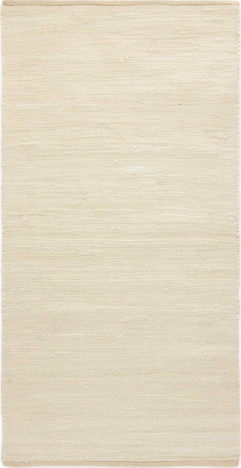 Rug Solid Cotton Rug Desert White, 60 X 90 Cm