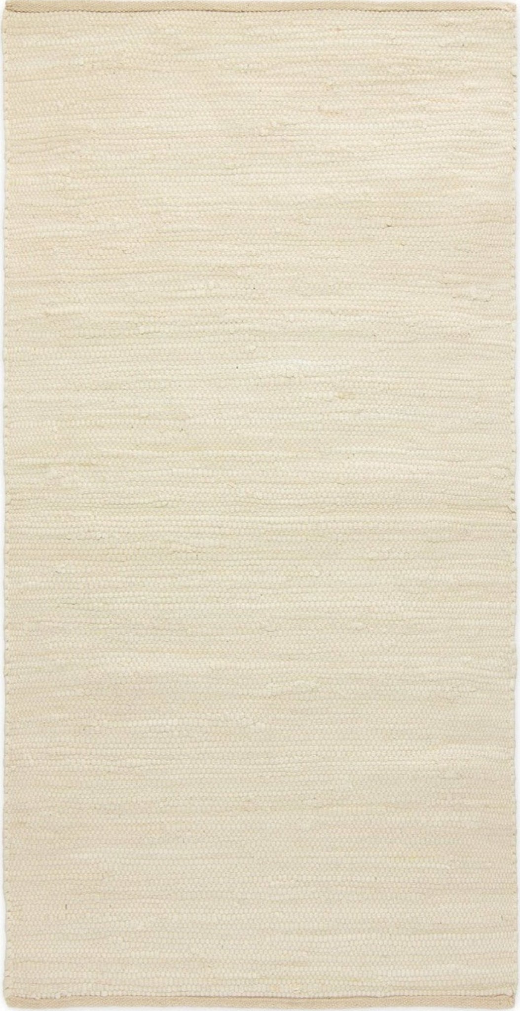 Rug Solid Cotton Rug Desert White, 60 X 90 Cm