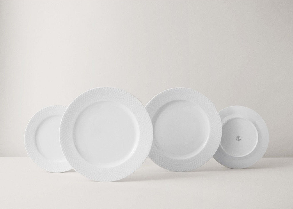 Lyngby Rhombe plate white, 20cm