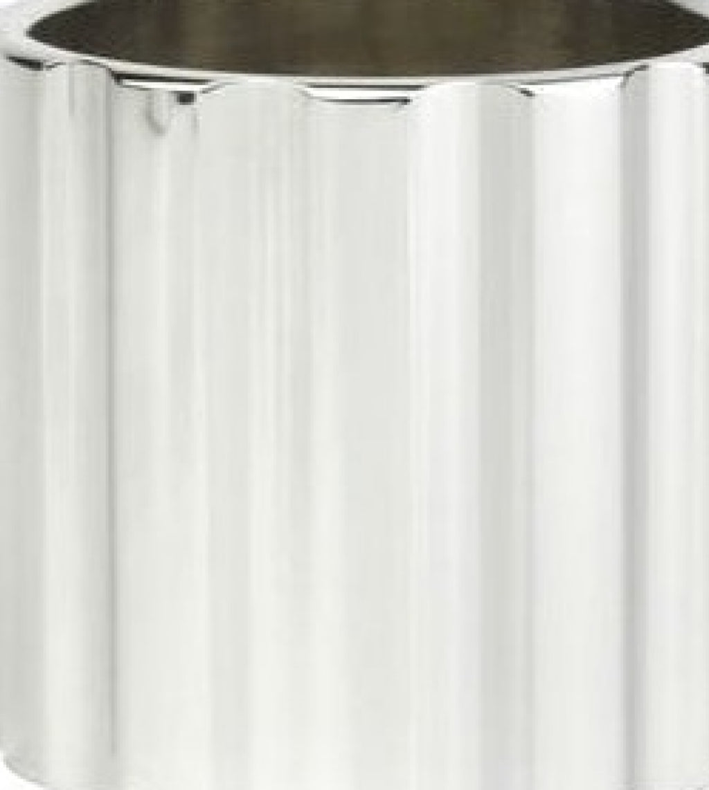 Novoform Design Dual Candlestick Low, Shiny Silver