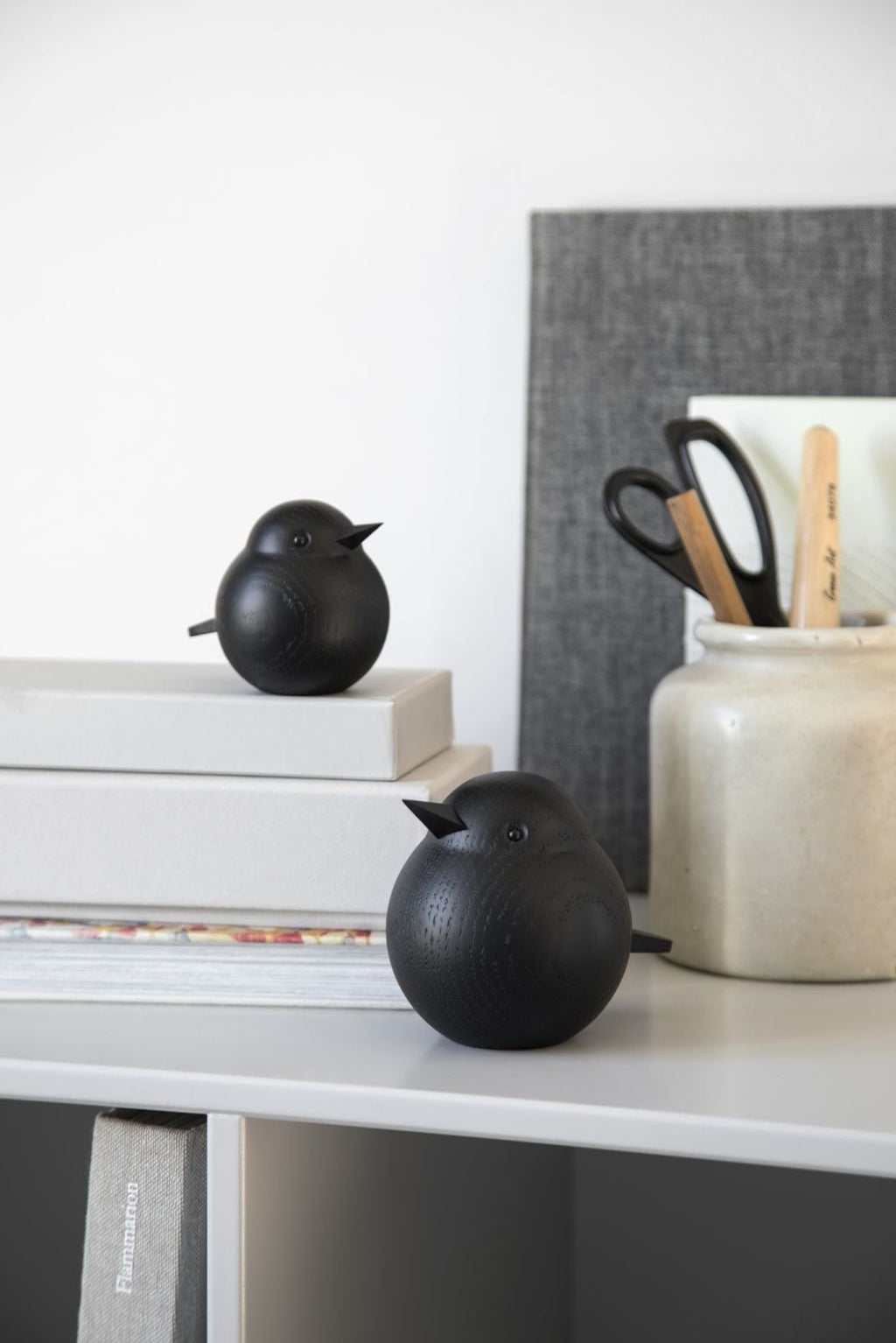 Novoform Design Papa Sparrow Decorative Figure, Black Stained Oak