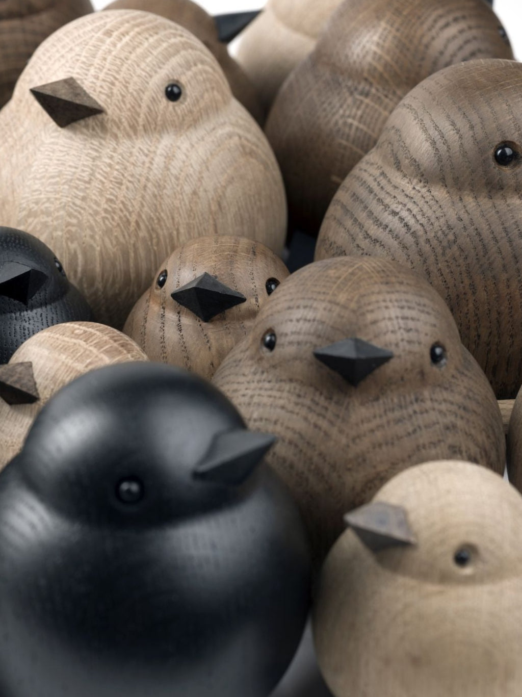 Novoform Design Mini Sparrow Decorative Figure, Dark Stained Oak