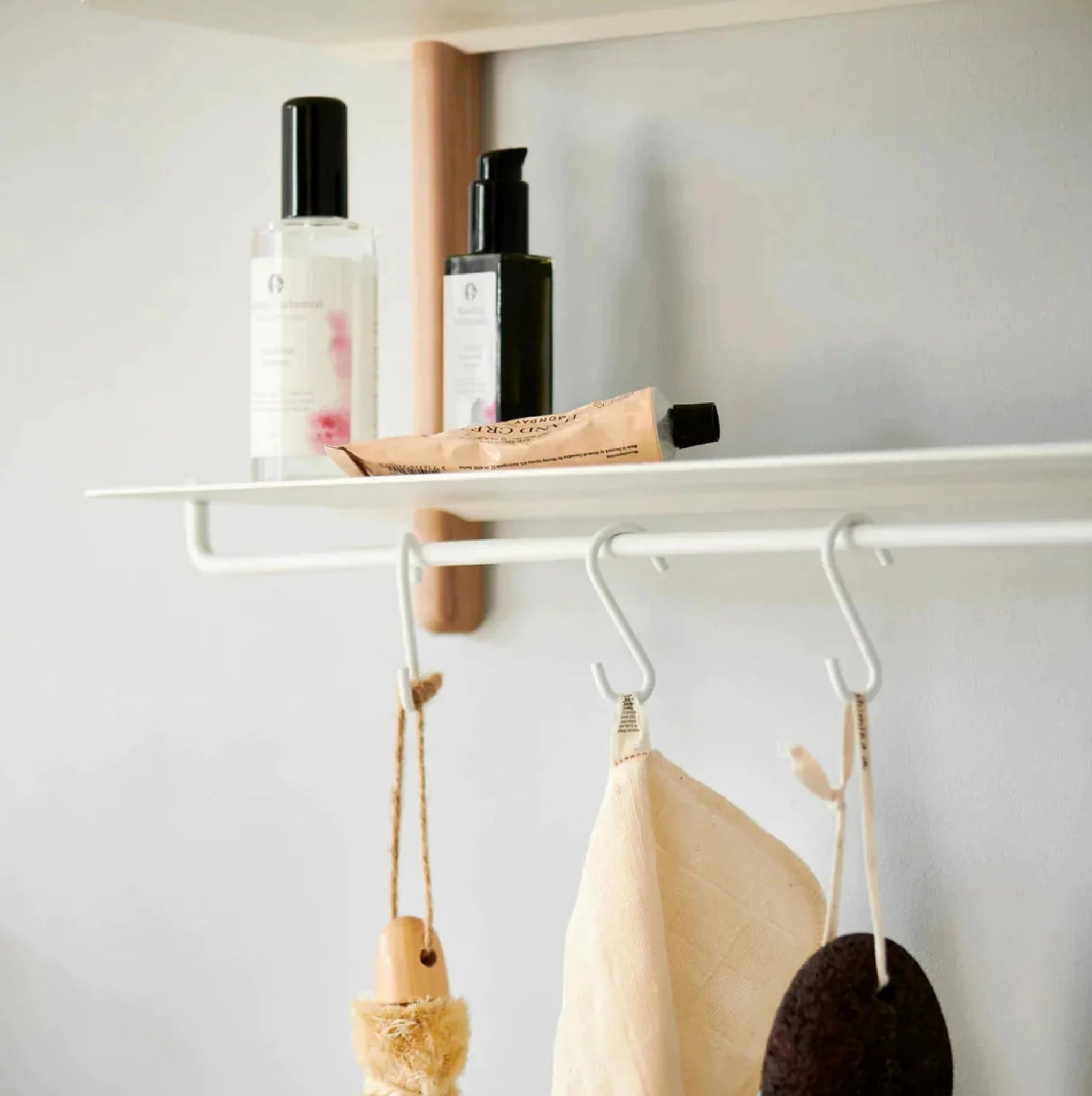 Gejst Nivo Shelf Hooks 3-pack, White - Hang Towels & Pots In Kitchen/bath