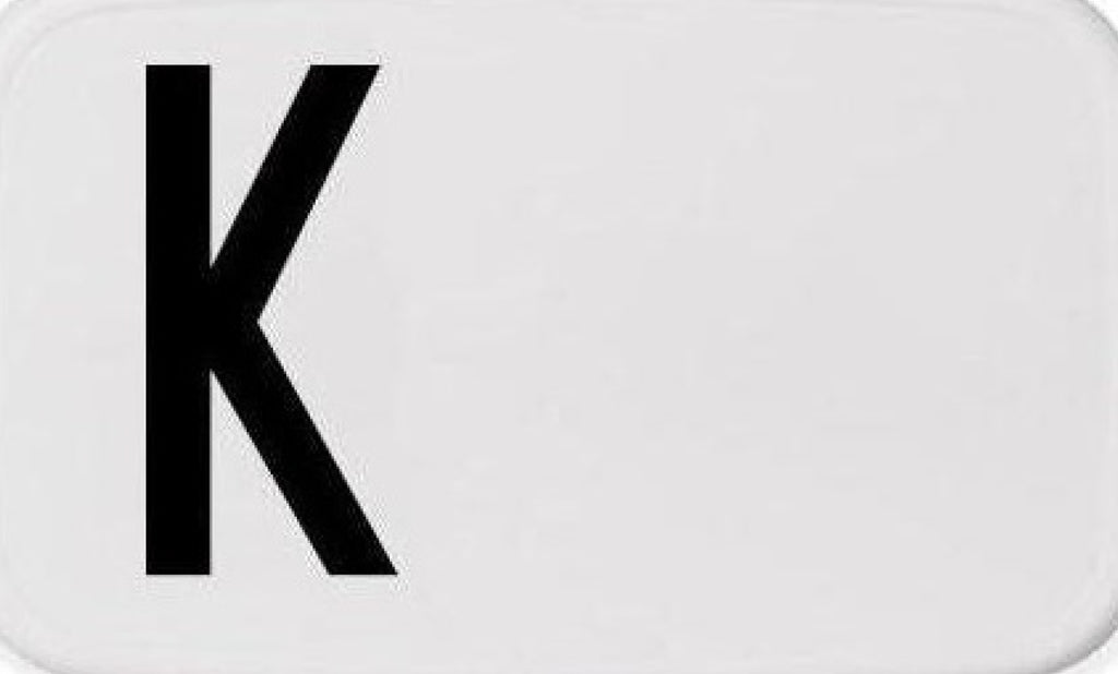 Design Letters Personal Lunch Box A-Z, K