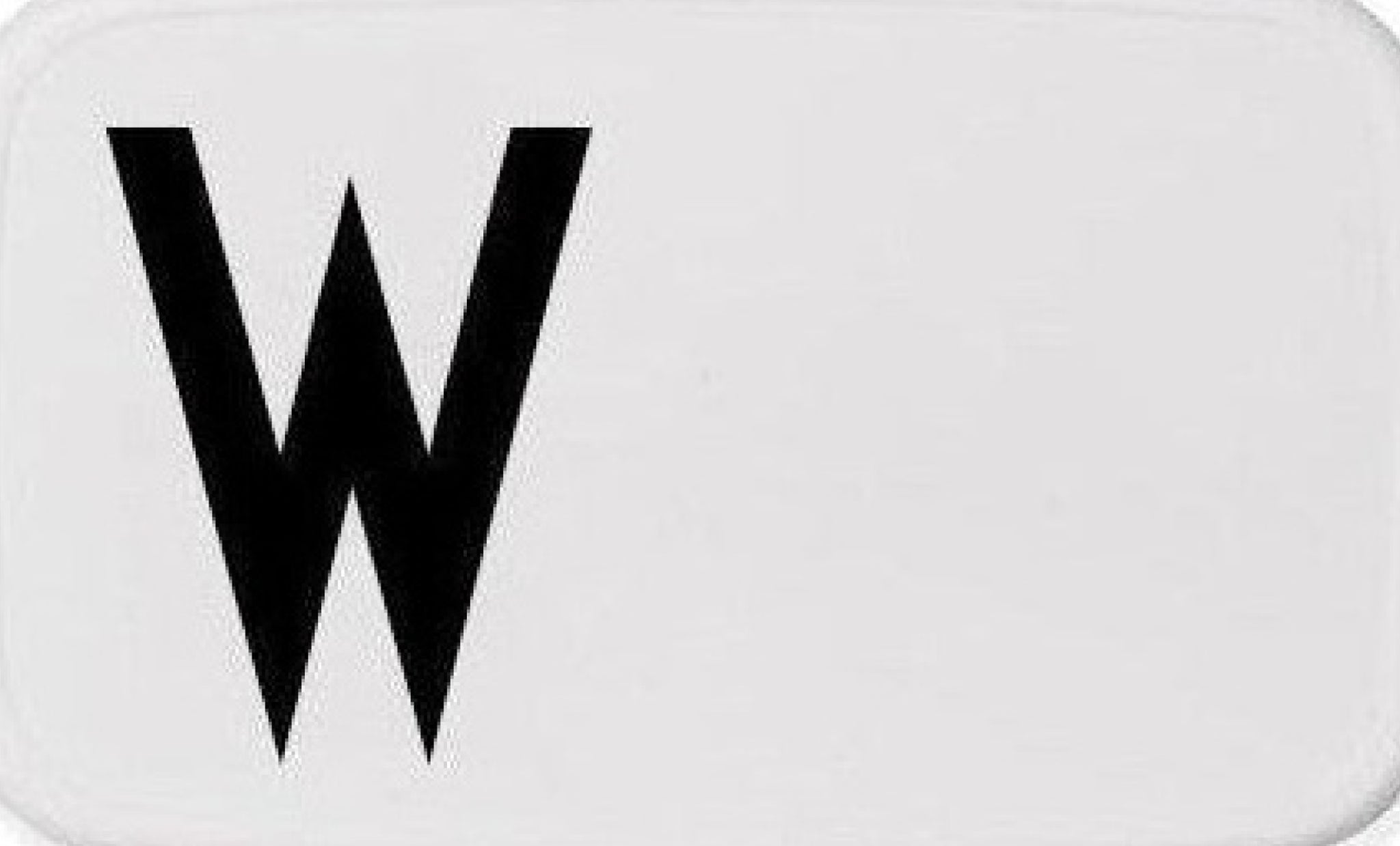 Design Letters Personal Lunch Box A-Z, W