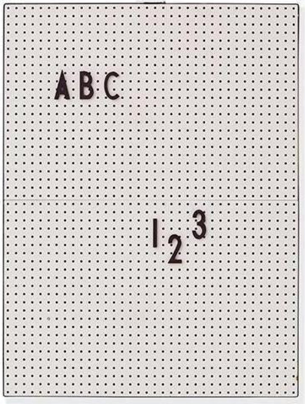 Design Letters Pinboard Light Gray, Small