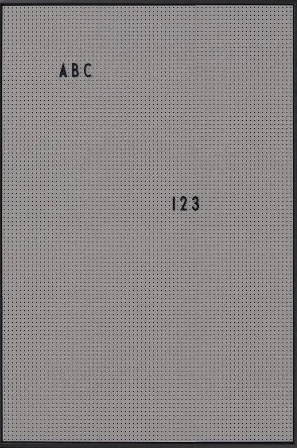 Design Letters Wall Dark Gray, Large