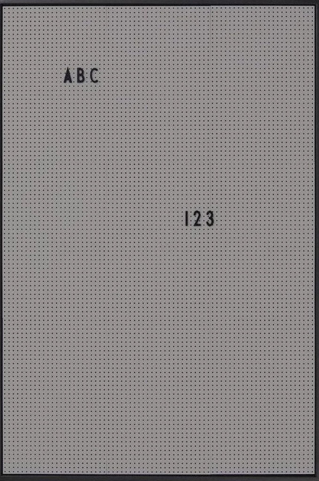 Design Letters Wall Dark Gray, Large