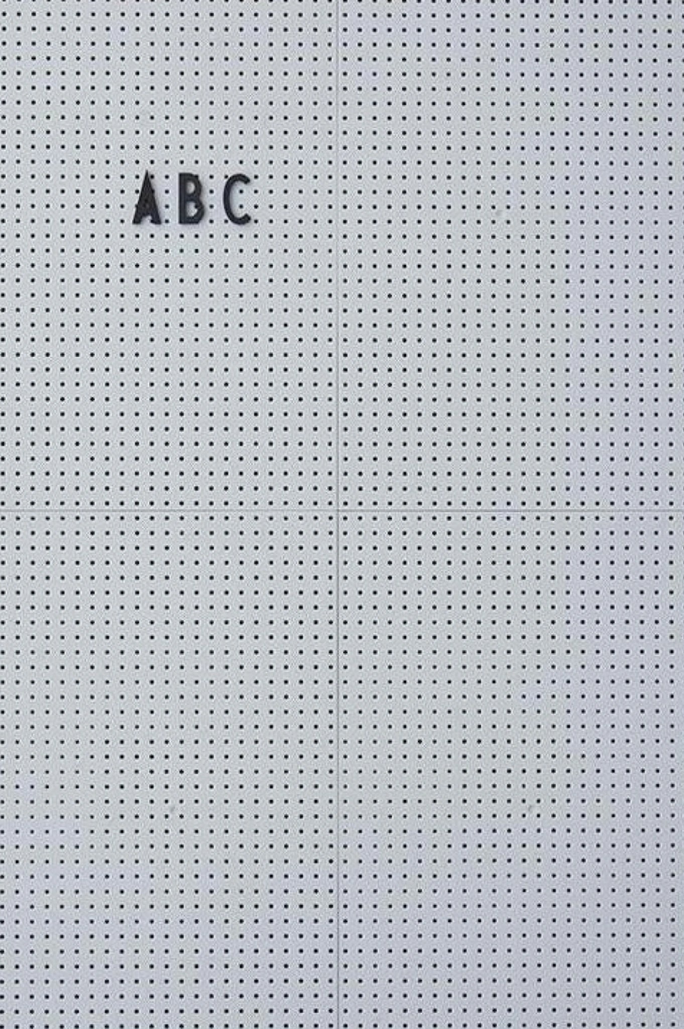 Design Letters Wall Light Gray, medium