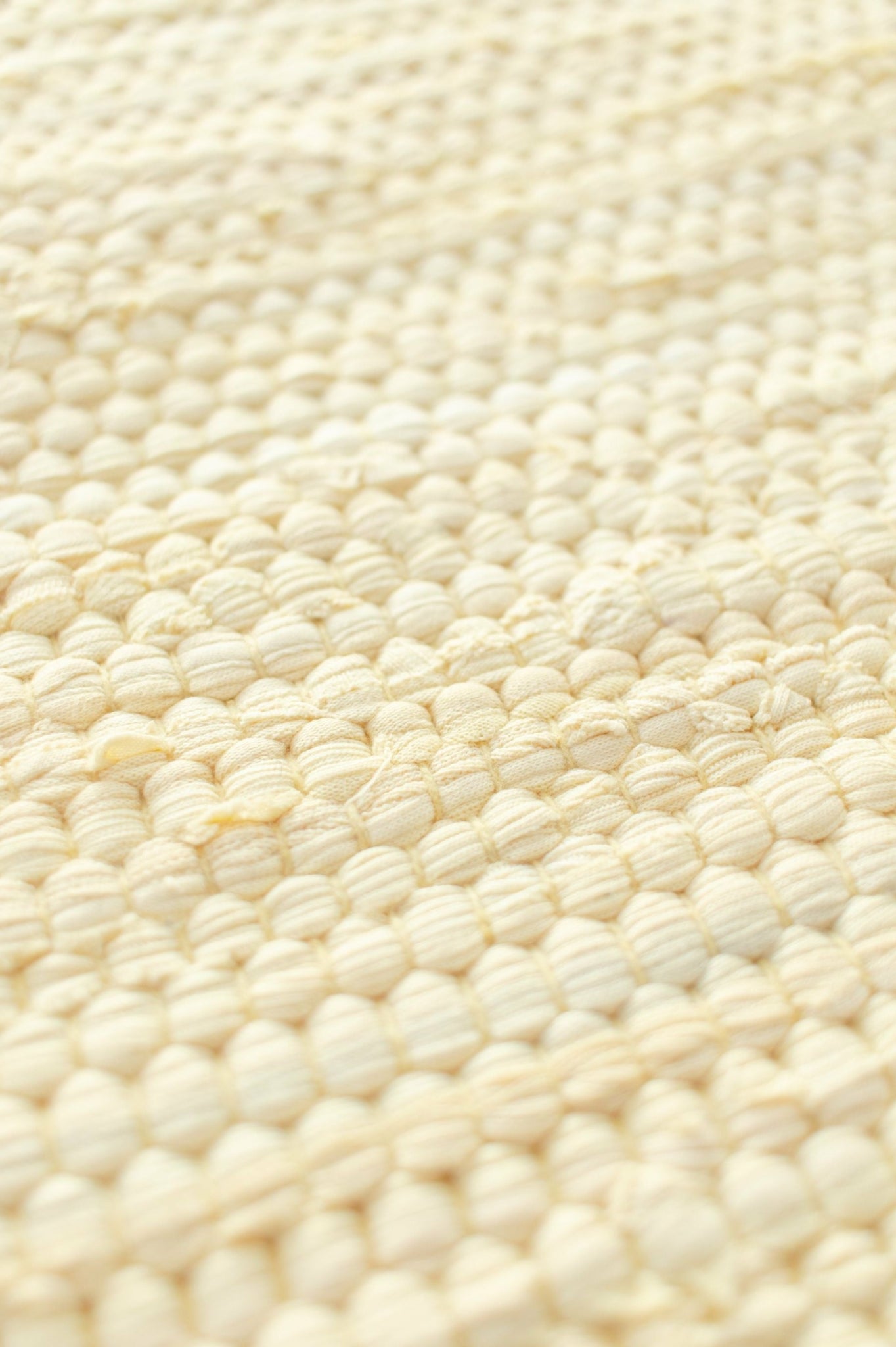 Rug Solid Cotton Rug 135x65 Cm, Lemon