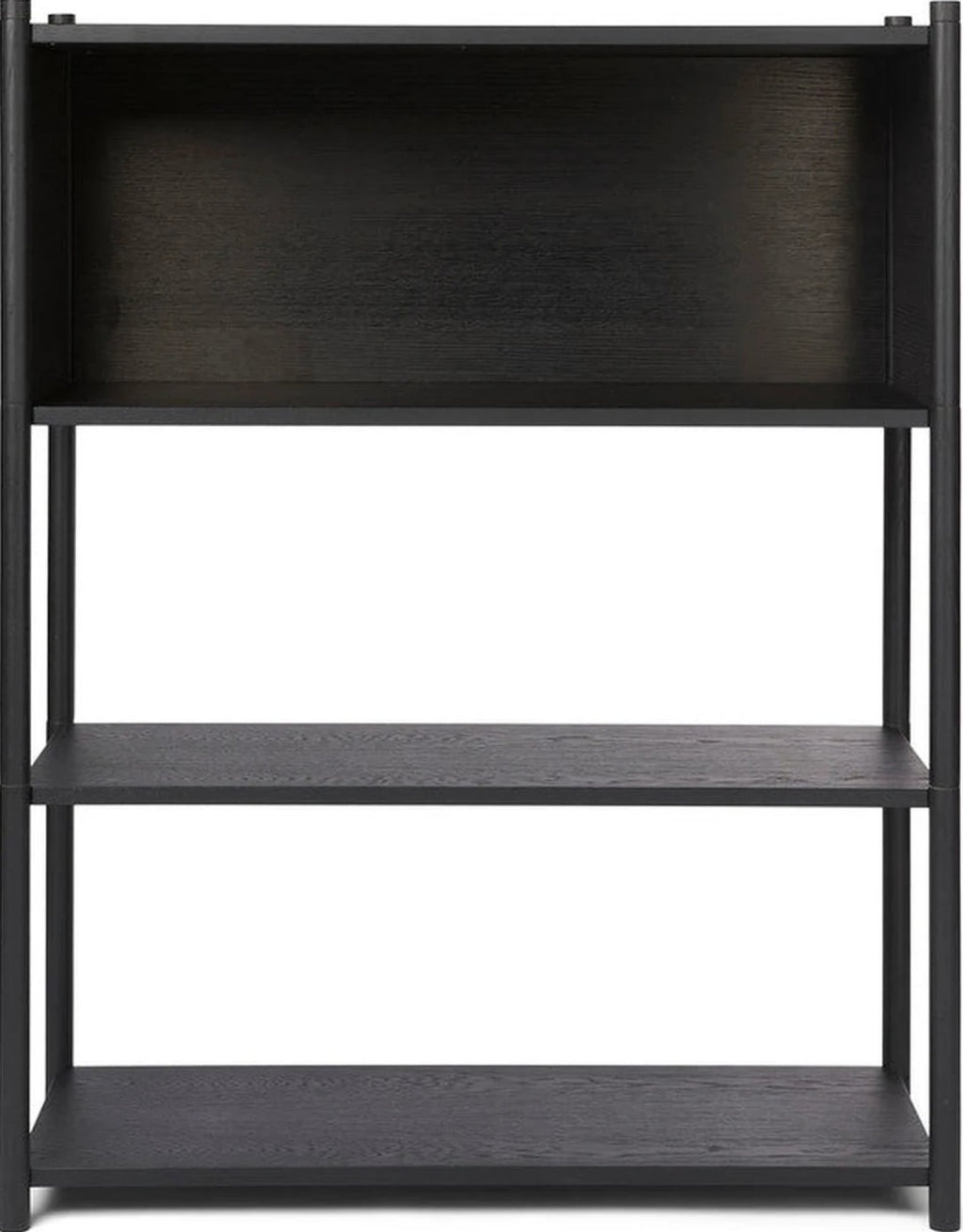 Gejst Sceene Modular Shelf 119 Cm Black Oak Bookcase Storage Unit