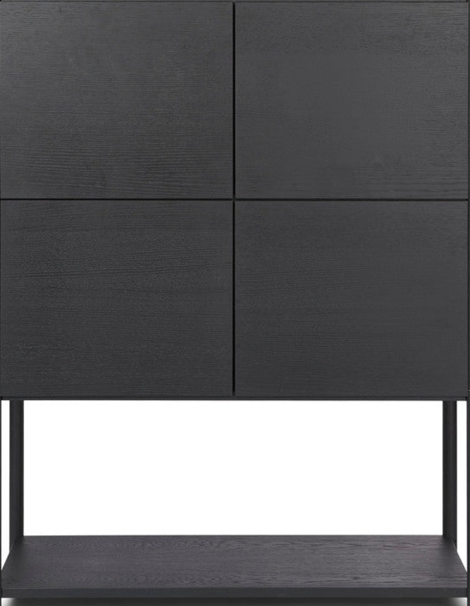 Gejst Sceene Shelf E 93cm Black Oak Bookcase — Modular Wall Shelf