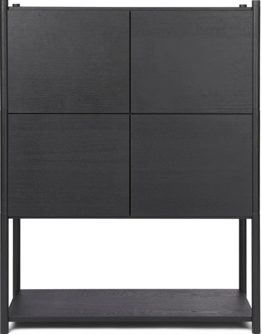 Gejst Sceene Shelf E 93cm Black Oak Bookcase — Modular Wall Shelf