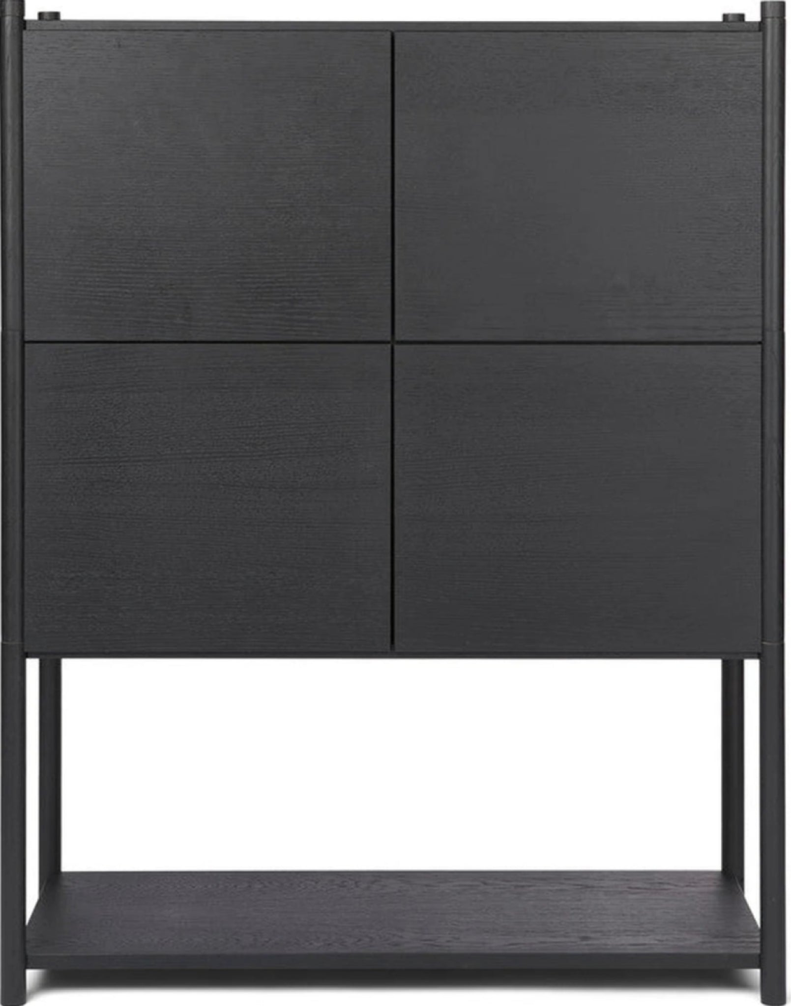 Gejst Sceene Shelf E 93cm Black Oak Bookcase — Modular Wall Shelf