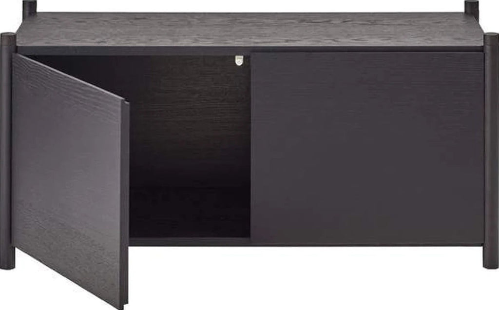 Gejst Sceene Bookcase G Black Oak — Modular Shelf System 45×93×39 Cm