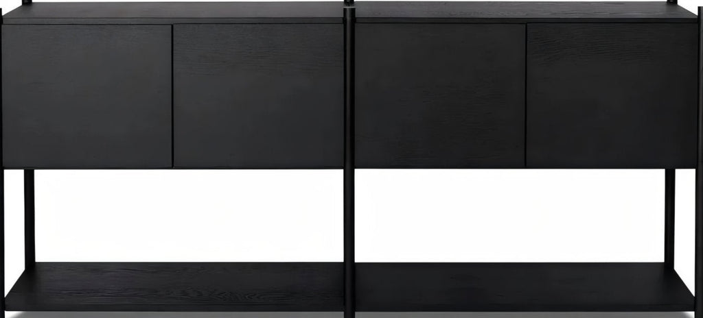 Gejst Sceene Regal H Black Oak – Modular Shelving System 186×39×82 Cm