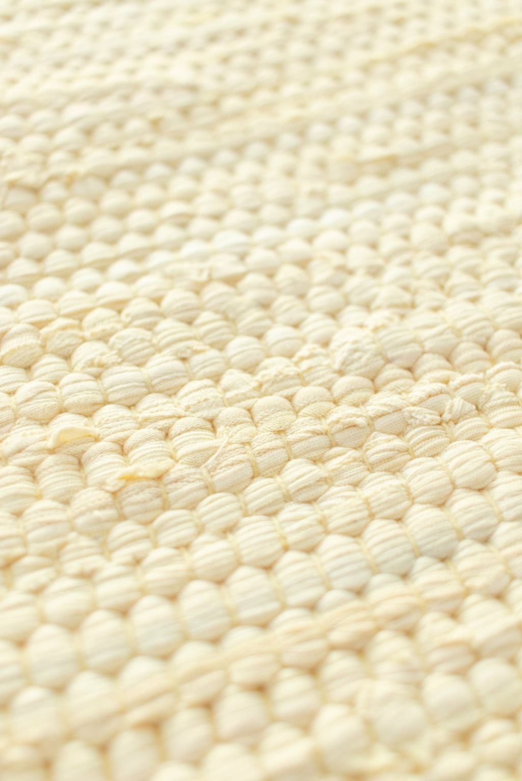 Rug Solid Cotton Rug 200x75 Cm, Lemon