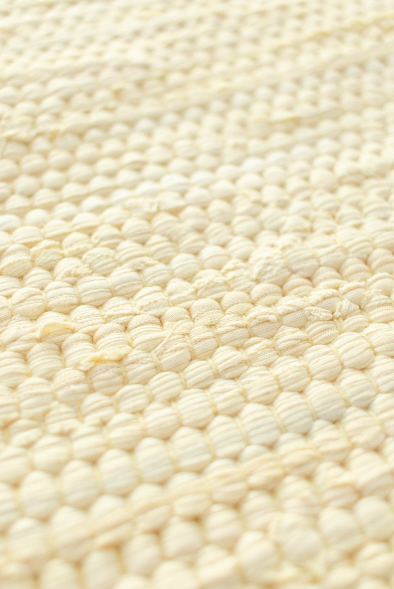 Rug Solid Cotton Rug 200x75 Cm, Lemon