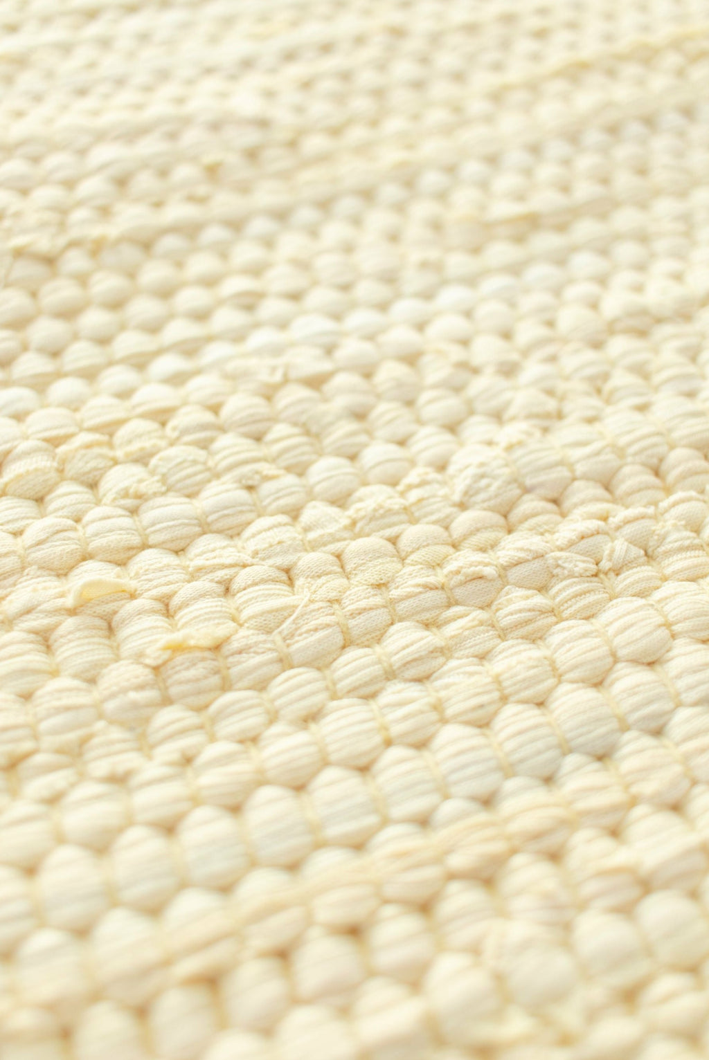 Rug Solid Cotton Rug 200x75 Cm, Lemon