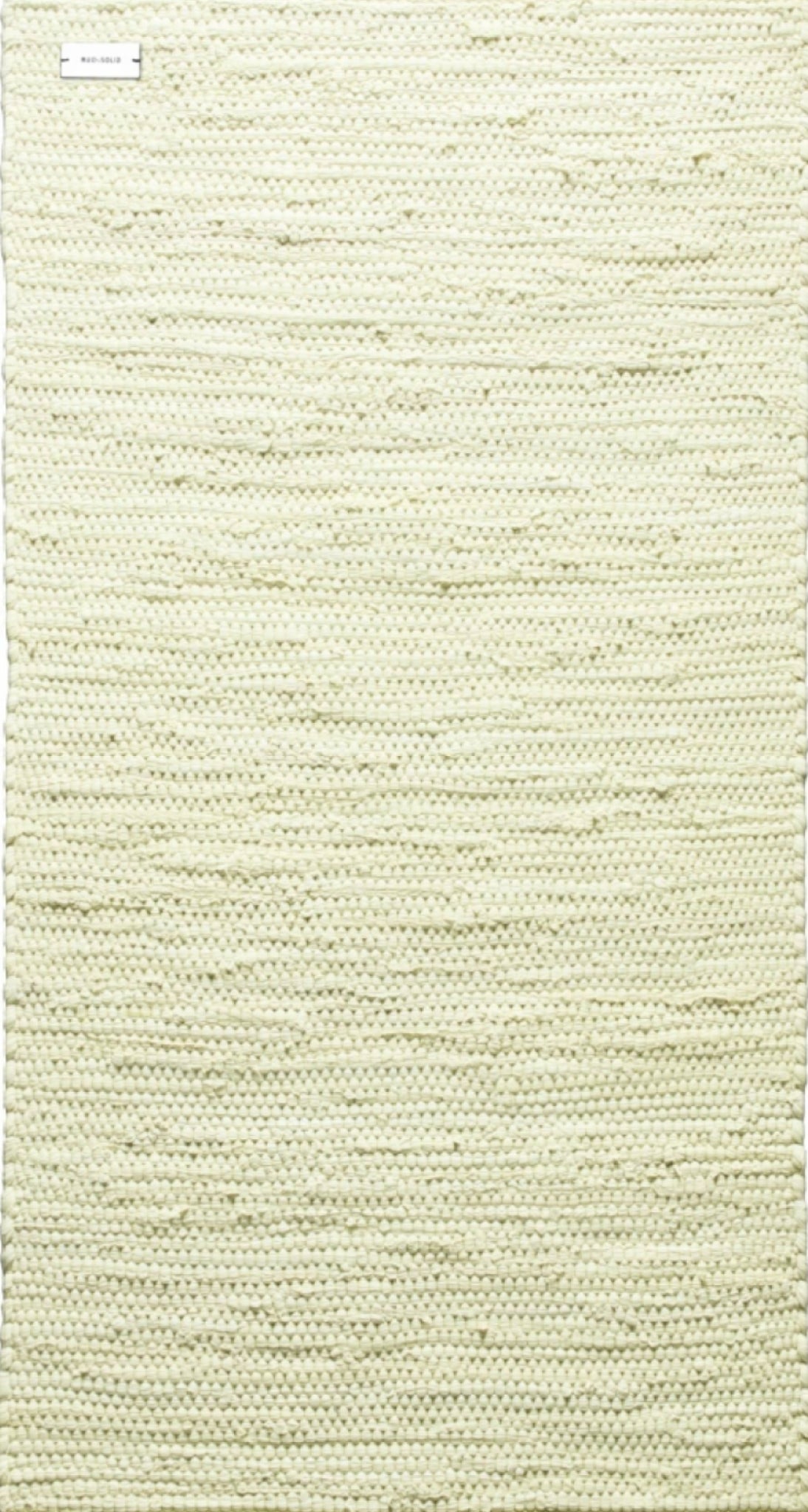Rug Solid Cotton Rug 300x75 Cm, Lemon