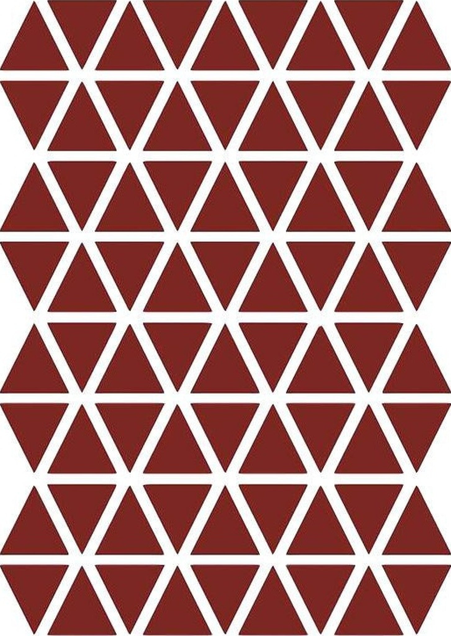 Ferm Living Triangles Wallsticker, Red