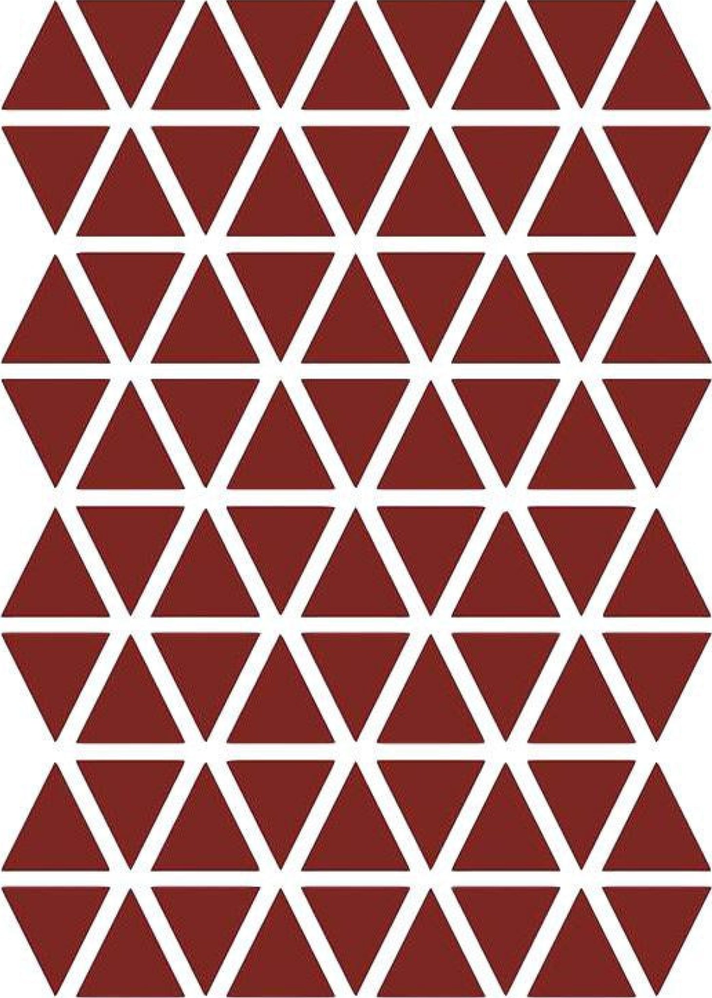 Ferm Living Triangles Wallsticker, Red