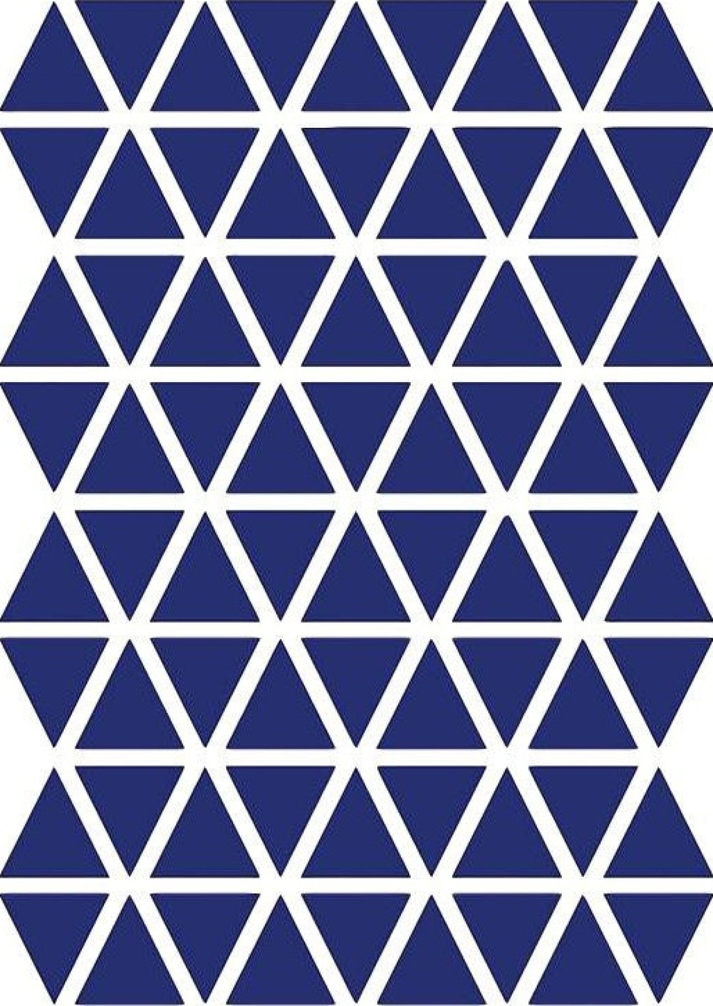 Ferm Living Triangles Wallsticker, Blue