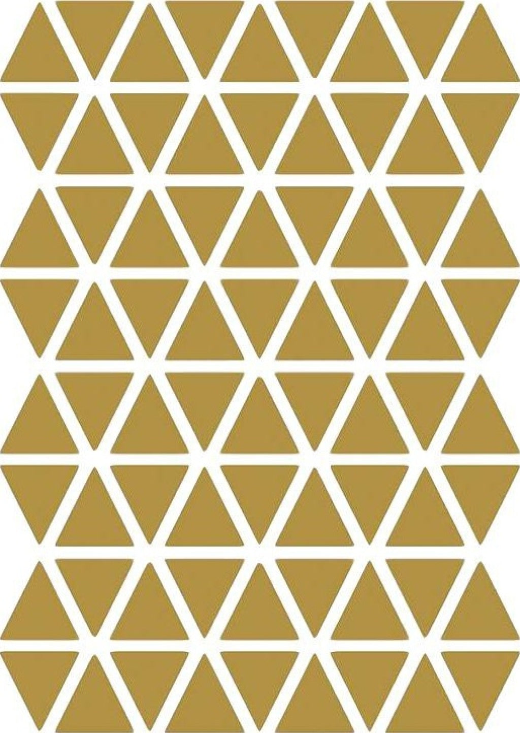 Ferm Living Triangles Wallsticker, Brass