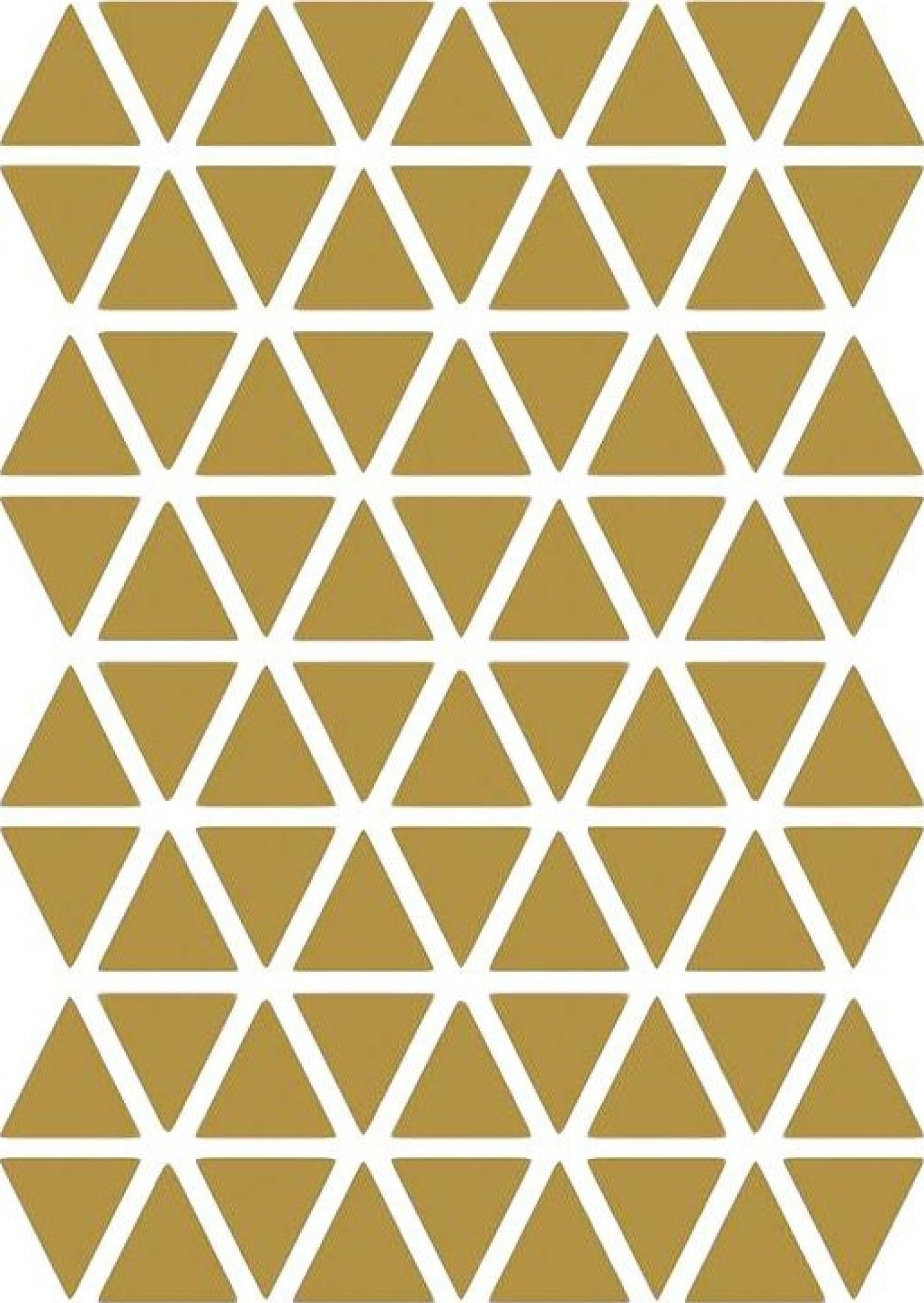 Ferm Living Triangles Wallsticker, Brass