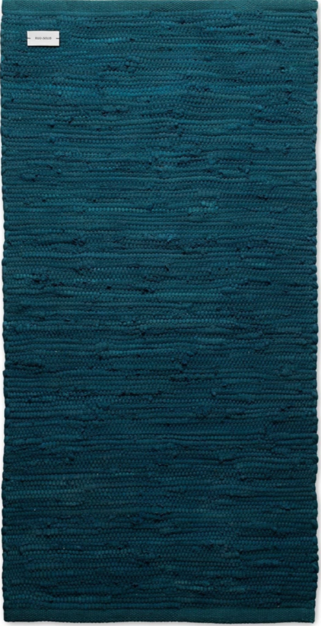 Rug Solid Cotton Rug 170 X 240 Cm, Petroleum