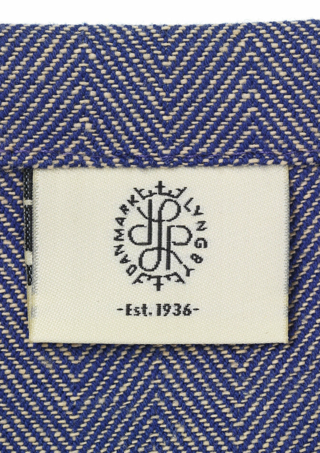 Lyngby Porcelæn Herringbone Napkins 45x45 Cm Blue, 4 Pcs.