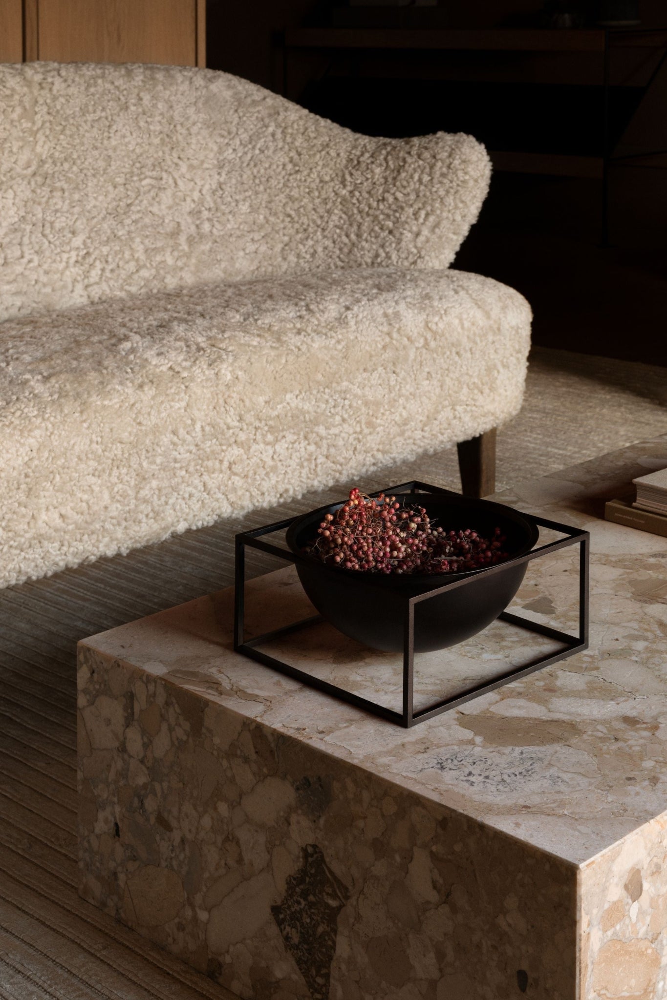 Audo Copenhagen Kubus Bowl insert black, 14cm