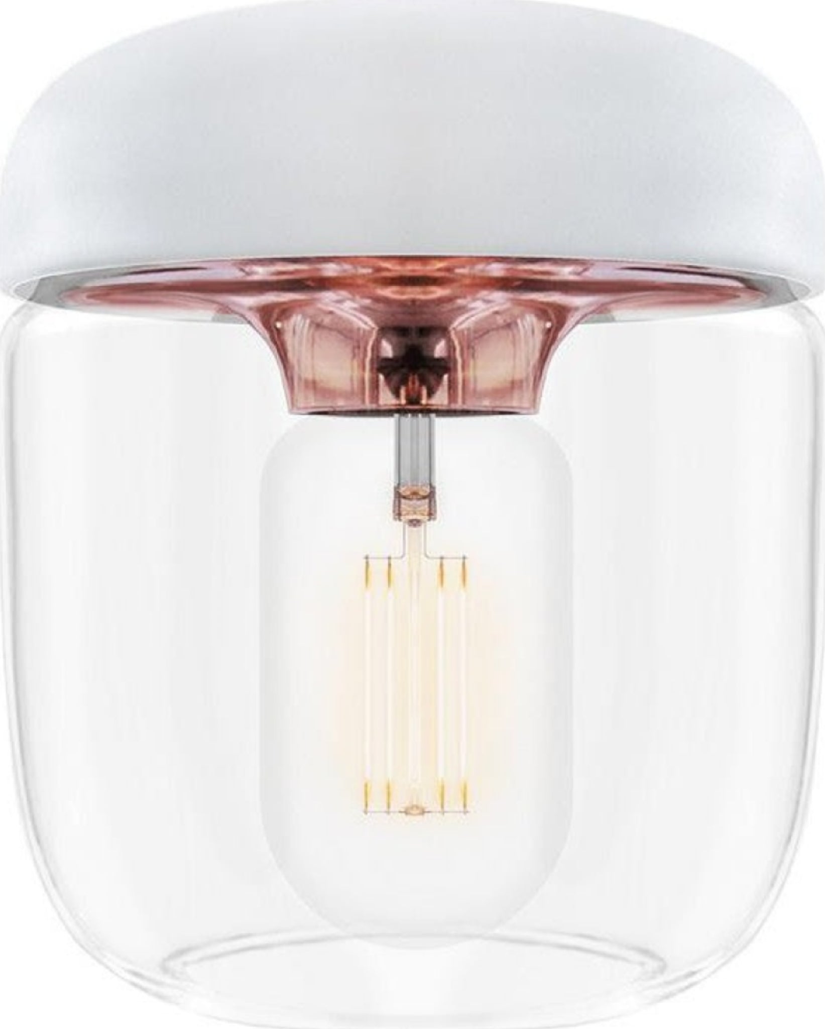 Umage Acorn Lampshade White Polished Copper, ø14