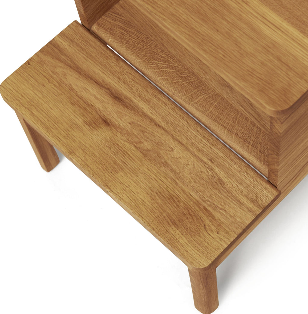 Form & Refine A Line Oak Stepstool - Natural Oiled Oak, Versatile Seat