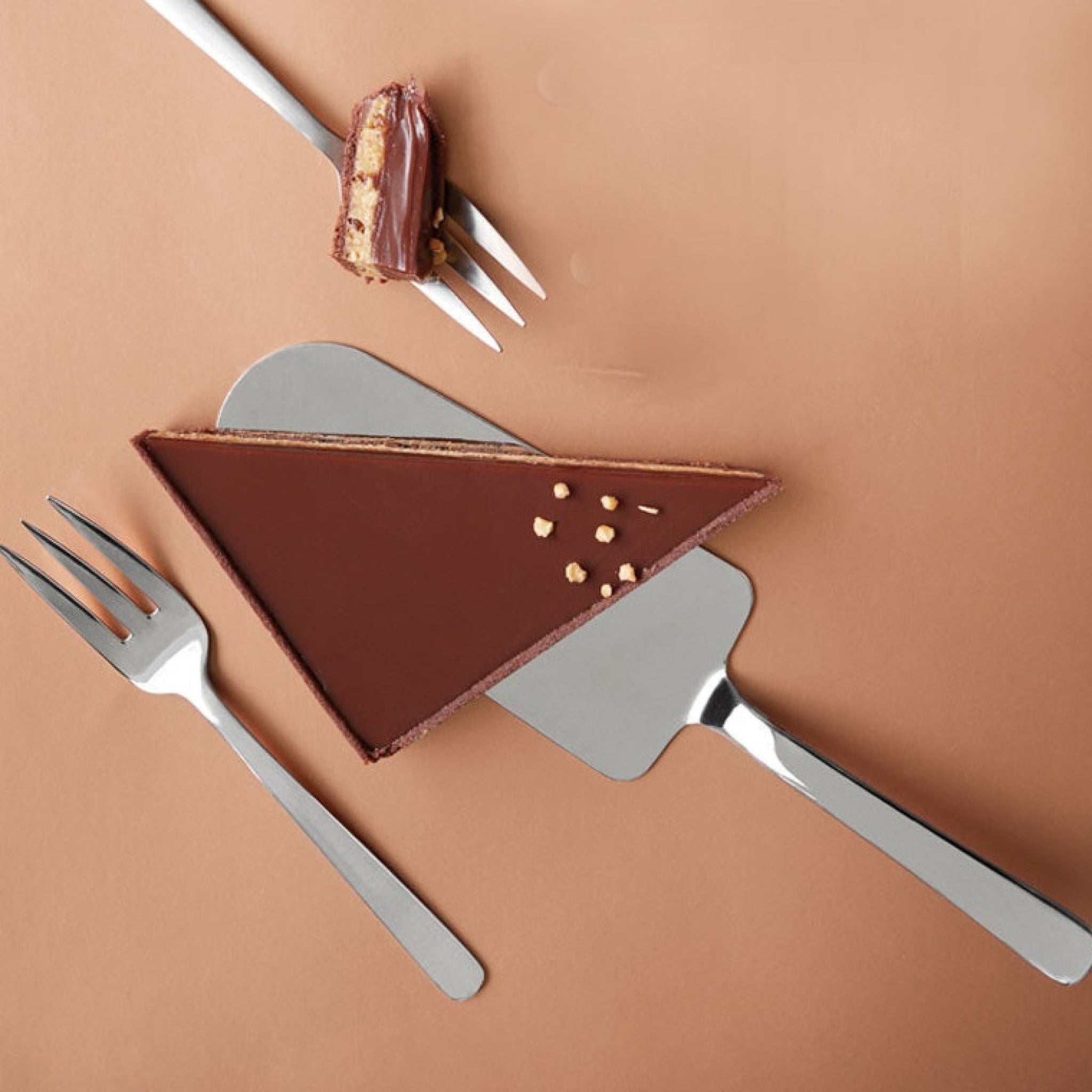Kay Bojesen Cake Set, Matte Steel Stainless Steel
