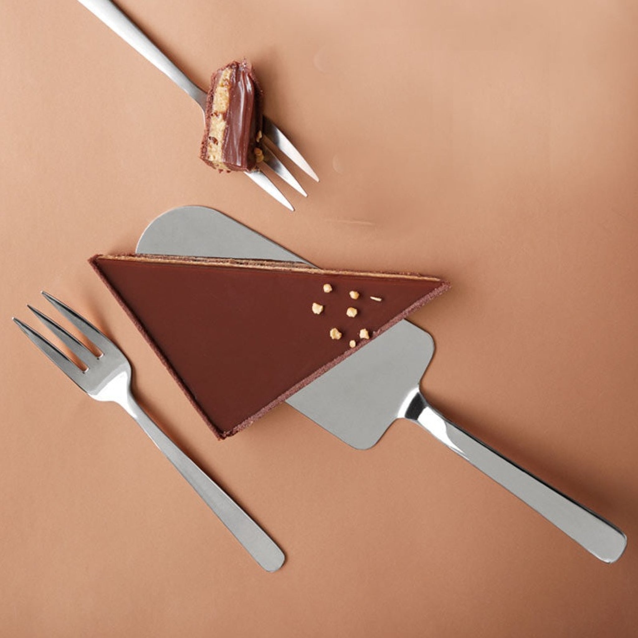 Kay Bojesen Cake Set, Matte Steel Stainless Steel