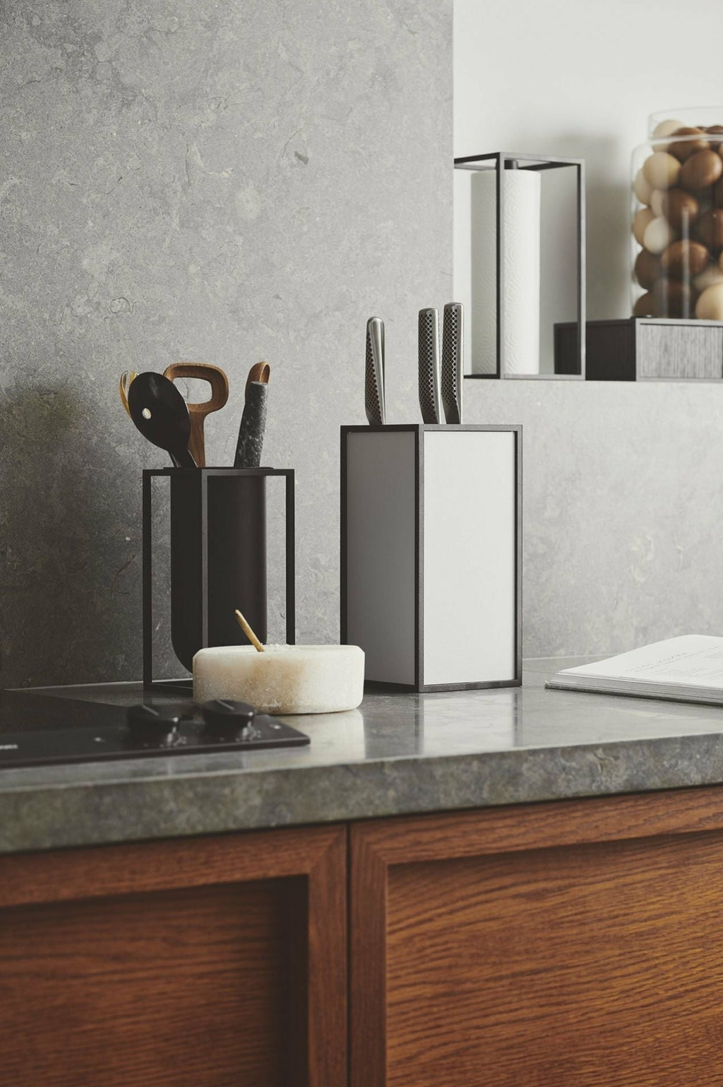 Audo Copenhagen K'block Knife Block, White