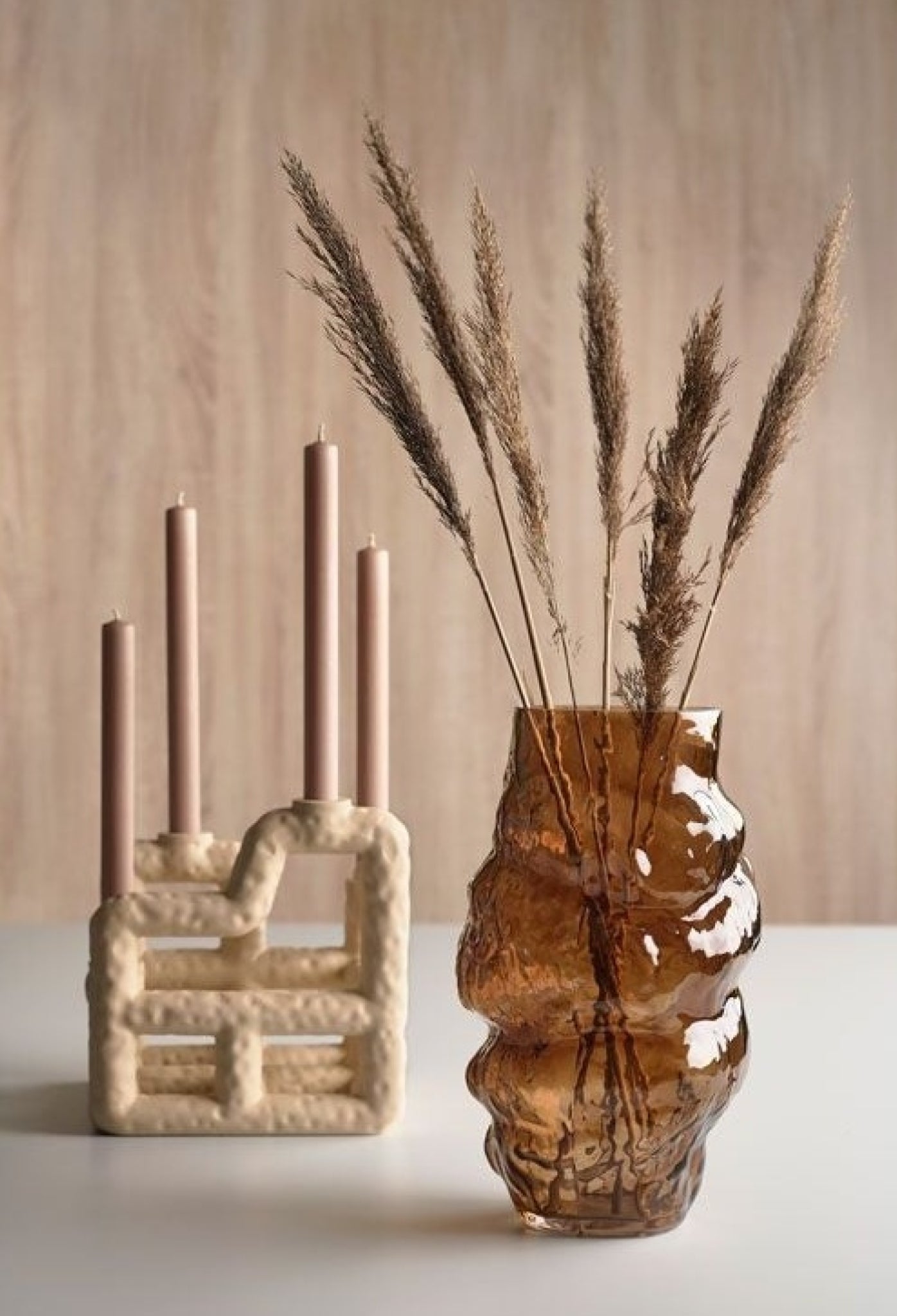 Villa Collection Baks Vase, Brown